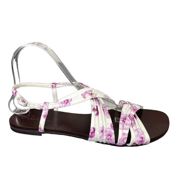 Cole Haan Cara Floral Strappy Flat Strappy Sandals Size 9B - Picture 1 of 8